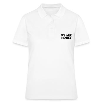 We are family - Polo Femme - blanc - Devant - Ailine (174cm)
