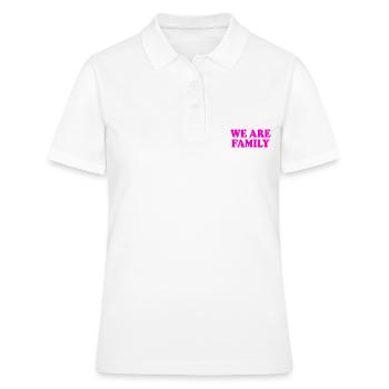We are family - Polo Femme - blanc - Devant - Ailine (174cm)