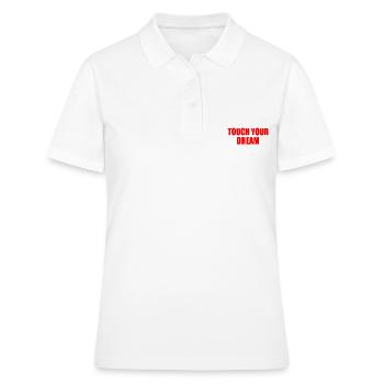 touch you dream - Frauen Polo Shirt - Weiß - Vorne - Ailine (174cm)