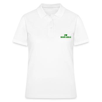I love irish girls - Polo Femme - blanc - Devant - Ailine (174cm)
