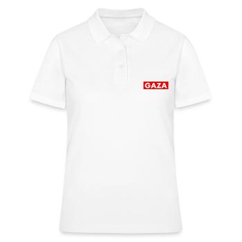 Gaza - Polo Femme - blanc - Devant - Ailine (174cm)