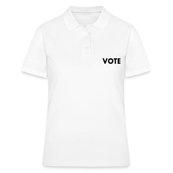 Vote - Frauen Polo Shirt - Weiß - Vorne - Ailine (174cm)