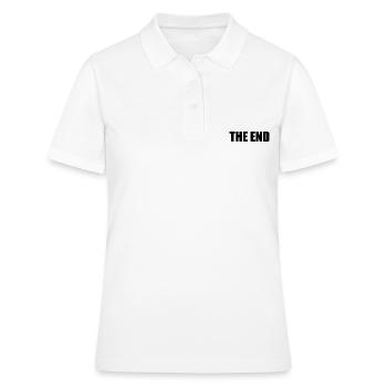 The end - Frauen Polo Shirt - Weiß - Vorne - Ailine (174cm)