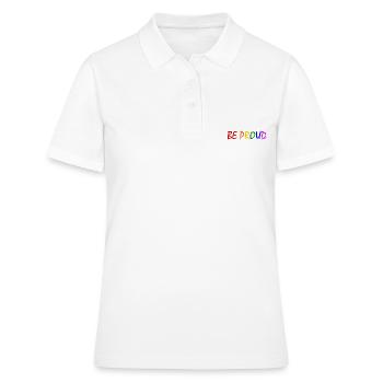 Be proud - Women's Polo Shirt - white - Front - Ailine (174cm)