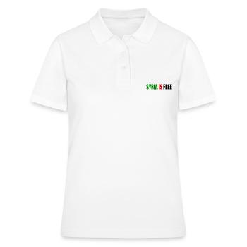 Syrie - La Syrie est libre - Polo Femme - blanc - Devant - Ailine (174cm)