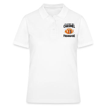 Au Rugby Un Caramel C'est Pas Une Friandise - Polo Femme - blanc - Devant - Ailine (174cm)