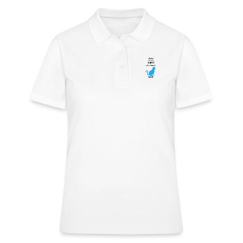 Scheiss auf den Prinzen ich nehme die Katze - Frauen Polo Shirt - Weiß - Vorne - Ailine (174cm)