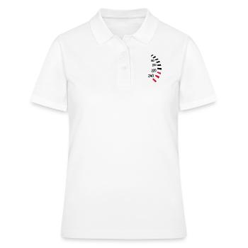 Tacho Geschwindigkeit - Frauen Polo Shirt - Weiß - Vorne - Ailine (174cm)