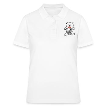 Je t’aime - Polo Femme - blanc - Devant - Ailine (174cm)