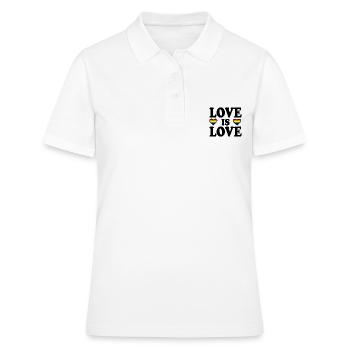 Love is love - Polo Femme - blanc - Devant - Ailine (174cm)