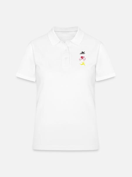 TRI Allemagne - Polo Femme - blanc