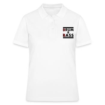 Drum and bass - rum and ass - Polo Femme - blanc - Devant - Ailine (174cm)