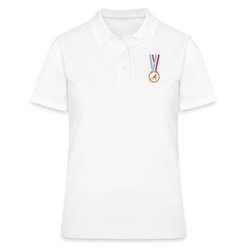 champion medaille sport escrime - Polo Femme - blanc - Devant - Ailine (174cm)