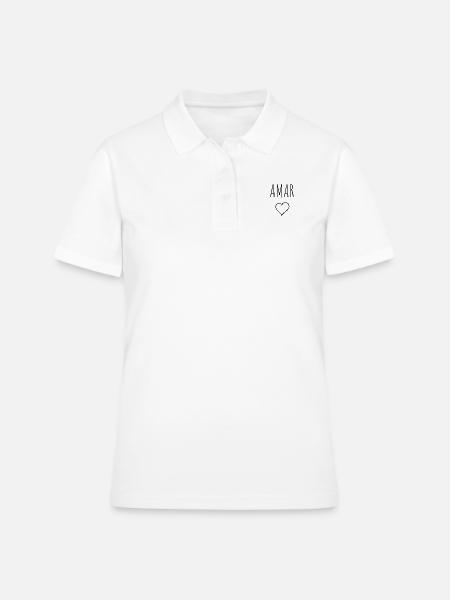 AMAR corazón - Women's Polo Shirt - white