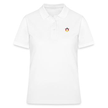 STOLZER DEUTSCHER JUDE Judentum Juden Menorah - Frauen Polo Shirt - Weiß - Vorne - Ailine (174cm)