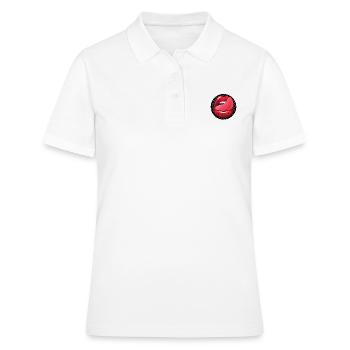 LANGUE SUR LES LÈVRES DANS LA BOUCHE SEXY humour - Polo Femme - blanc - Devant - Ailine (174cm)