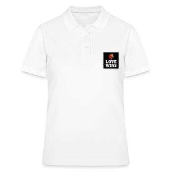 Love wins - Women's Polo Shirt - white - Front - Ailine (174cm)