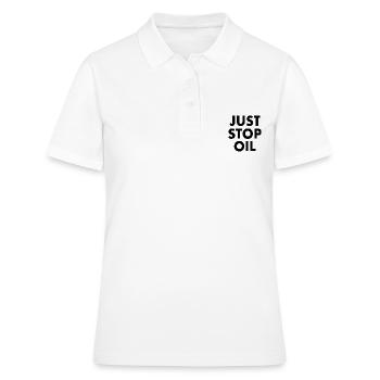 Just stop oil - Polo Femme - blanc - Devant - Ailine (174cm)