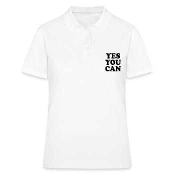 Yes you can - Polo Femme - blanc - Devant - Ailine (174cm)