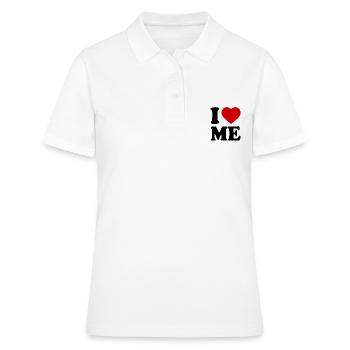 I love me - Polo Femme - blanc - Devant - Ailine (174cm)