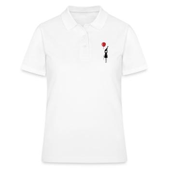 Anniversaire Ballon Fille Fête d’anniversaire des enfants - Polo Femme - blanc - Devant - Ailine (174cm)