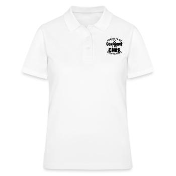 Jamais faire confiance à un chef trop maigre - Polo Femme - blanc - Devant - Ailine (174cm)
