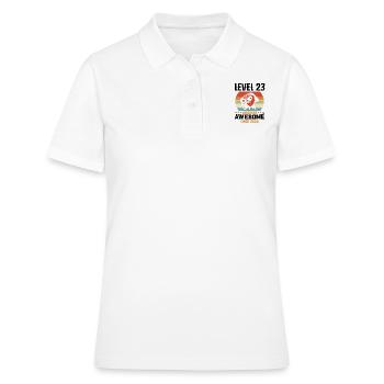 Niveau 23 complete 2000 Cadeau d'anniversaire - Polo Femme - blanc - Devant - Ailine (174cm)