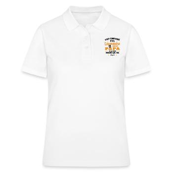 Légendaire et Beau Papa Cadeau Papa de l'année - Polo Femme - blanc - Devant - Ailine (174cm)
