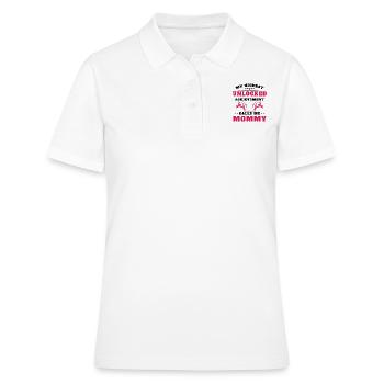 Mon plus haut accomplissement m'appelle mamie - Polo Femme - blanc - Devant - Ailine (174cm)