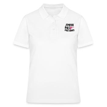 Je Peux Pas J'ai Pole Dance - Polo Femme - blanc - Devant - Ailine (174cm)