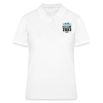 Geschenk Geburtstag 2003 Frau Mann Geschenkidee - Frauen Polo Shirt - Weiß - Vorne - Ailine (174cm)