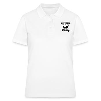 J'peux pas Mushing Chiens Traineau Cadeau Musher - Polo Femme - blanc - Devant - Ailine (174cm)