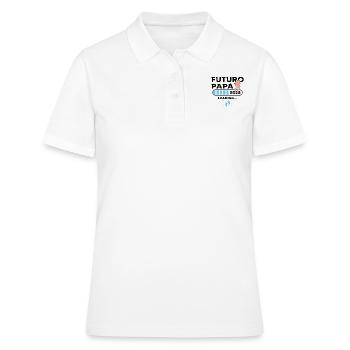 Futur Pape 2025 Première fois Père 2025 - Polo Femme - blanc - Devant - Ailine (174cm)