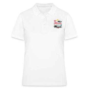 Le meilleur cadeau de maman au monde pour la fête des mères - Polo Femme - blanc - Devant - Ailine (174cm)