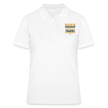 Dad, I've tried to find you the best gift - Women's Polo Shirt - white - Front - Ailine (174cm)