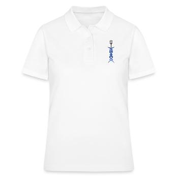 Mythologie grecque de Poséidon Trident - Polo Femme - blanc - Devant - Ailine (174cm)