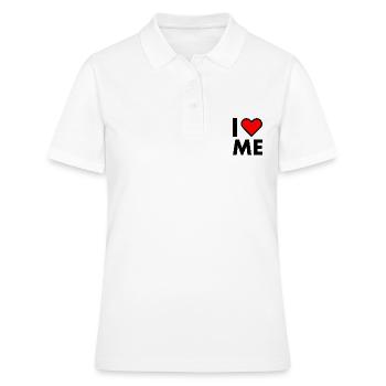 I love me - Polo Femme - blanc - Devant - Ailine (174cm)