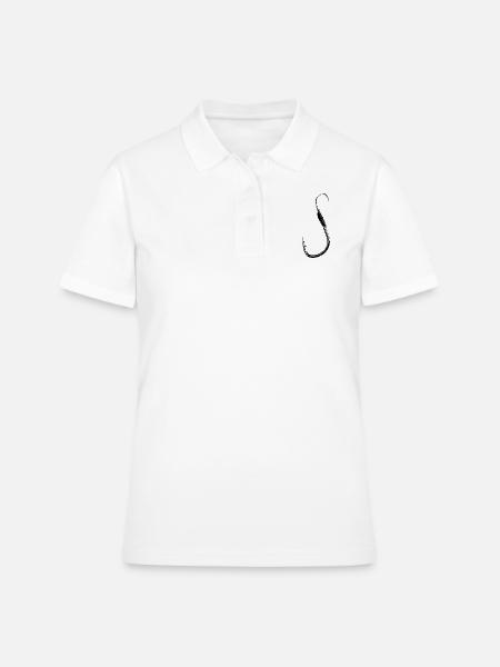 Angelhaken - Frauen Polo Shirt - Weiß