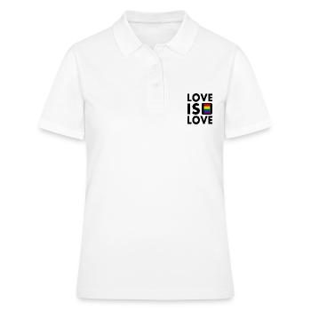 Love is love - Polo Femme - blanc - Devant - Ailine (174cm)