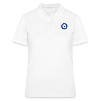 NAZAR BONCUK - Modèle de symbole de protection yeux bleus - Polo Femme - blanc - Devant - Ailine (174cm)