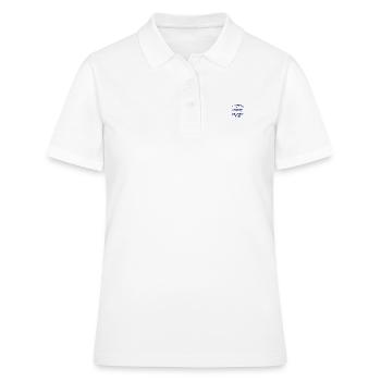 Je suis pas chauve je suis capillairement pauvre - Polo Femme - blanc - Devant - Ailine (174cm)