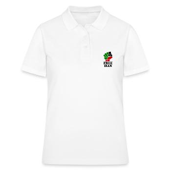 Free iran - Frauen Polo Shirt - Weiß - Vorne - Ailine (174cm)
