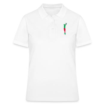 Alcohol - Women's Polo Shirt - white - Front - Ailine (174cm)