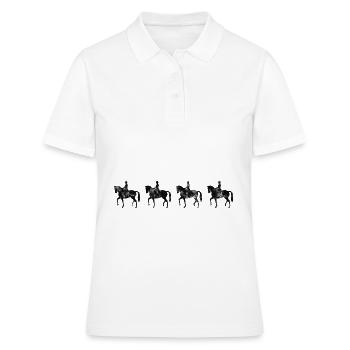 Dressage Cavalier de dressage Cheval d’équitation - Polo Femme - blanc - Devant - Ailine (174cm)
