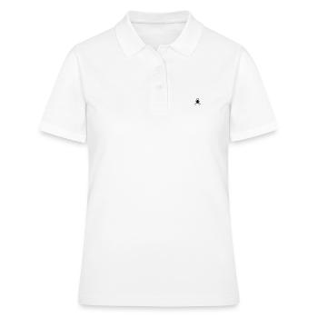 spinne am faden - Frauen Polo Shirt - Weiß - Vorne - Ailine (174cm)