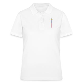Lichtenstein Streifen - Frauen Polo Shirt - Weiß - Vorne - Ailine (174cm)