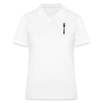 Gabel - Frauen Polo Shirt - Weiß - Vorne - Ailine (174cm)