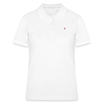 I LOVE SPQR Vektor Dunkel - Frauen Polo Shirt - Weiß - Vorne - Ailine (174cm)