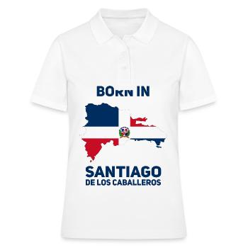 Santiago de los Caballeros République dominicaine - Polo Femme - blanc - Devant - Ailine (174cm)