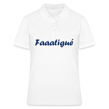 Fatigué - Polo Femme - blanc - Devant - Ailine (174cm)
